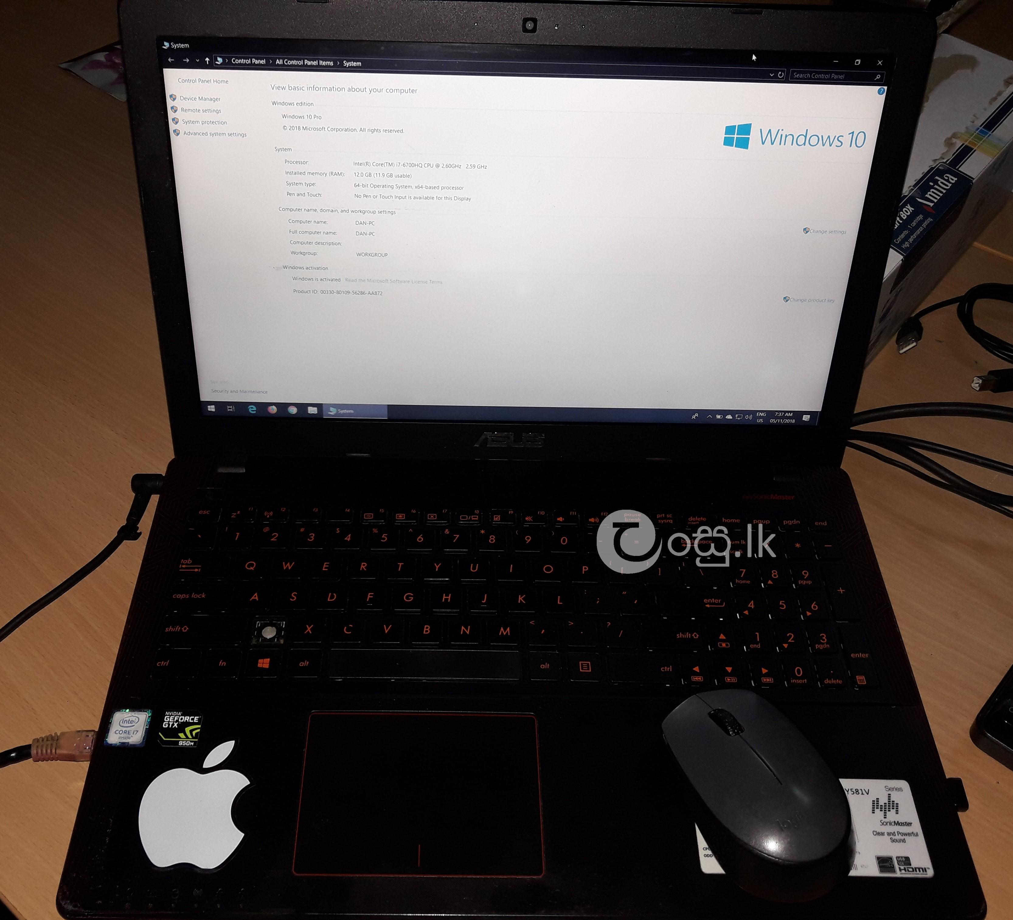 Asus Core i7 Gaming LapTop Computers & Tablets in Kiribathgoda