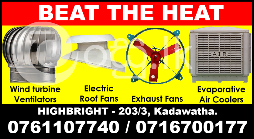 Exhaust fan srilanka  Ventilation systems srilanka  Wind turbine ventilators man Industry Tools & Machinery in Kadawatha