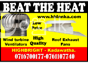 Exhaust fans  wind turbine ventilators srilanka  roof exhaust fans  turbine vent in Kadawatha