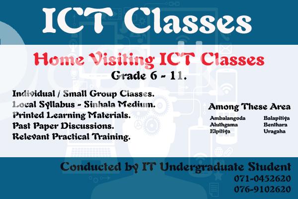 Home Visiting ICT Classes Grade 6  11 Tuition in N